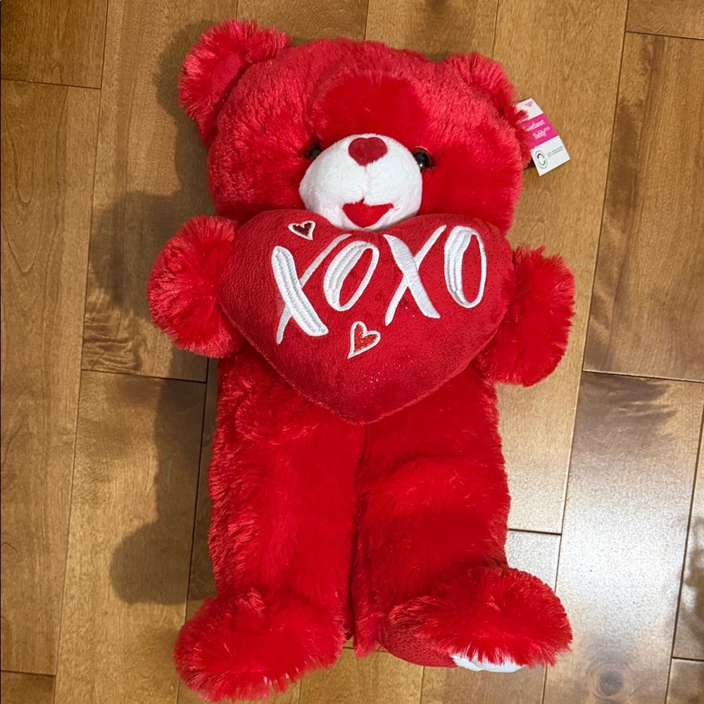Red XOXO Heart Plush Teddy 2026